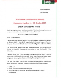 Letter CARIN Contacts 2017 Recommendations